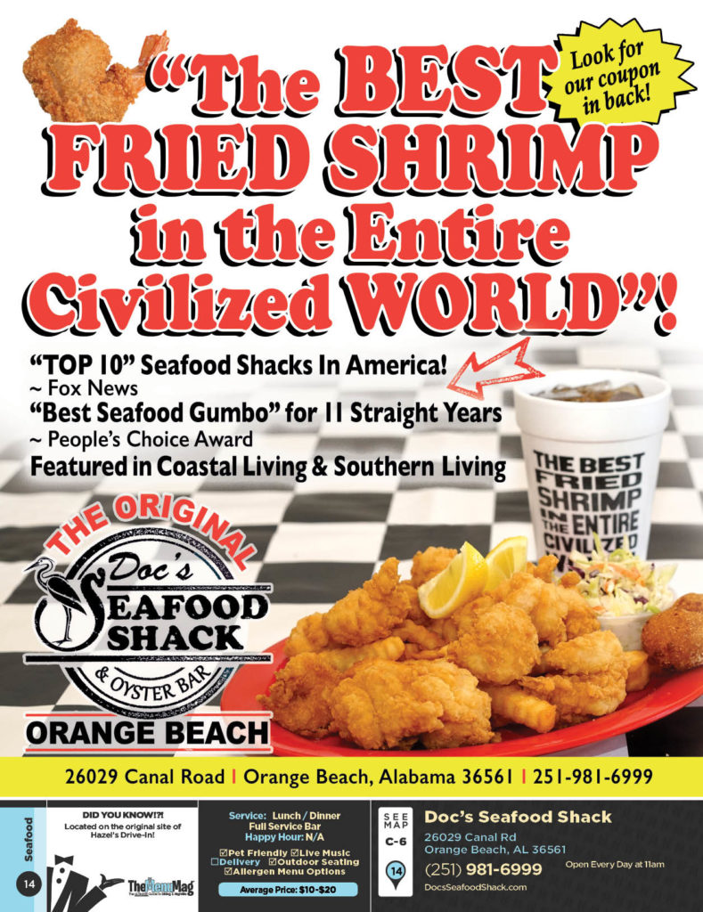 Doc's Seafood Shack Orange Beach The Menu Mag